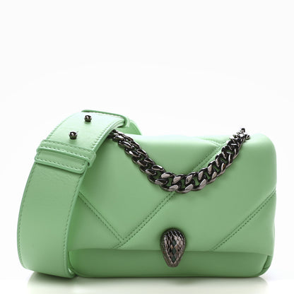 Bulgari Calfskin Matelasse Mini Serpenti Cabochon Crossbody Bag Peridot Green 1 of 10