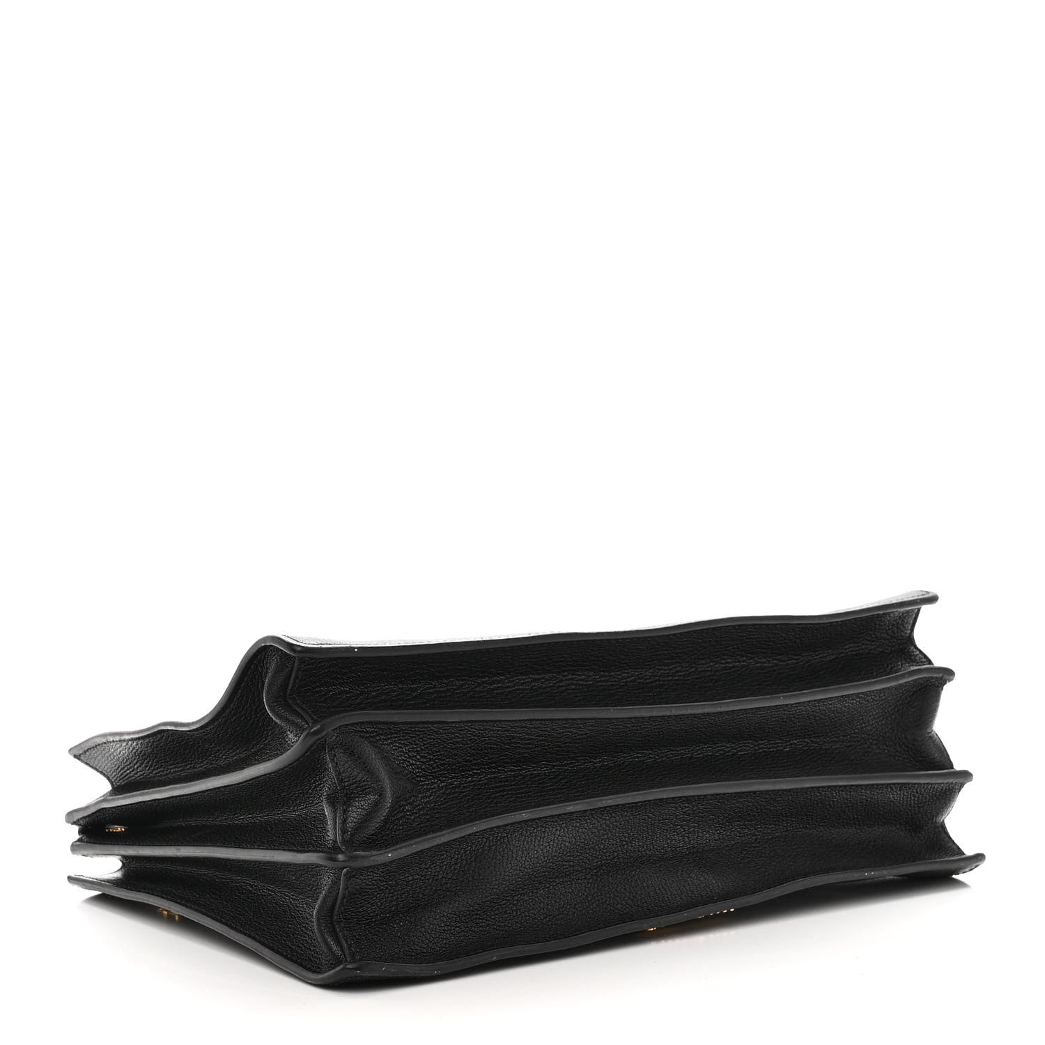 Miu Miu Goatskin Madras Tote Black 4 of 18
