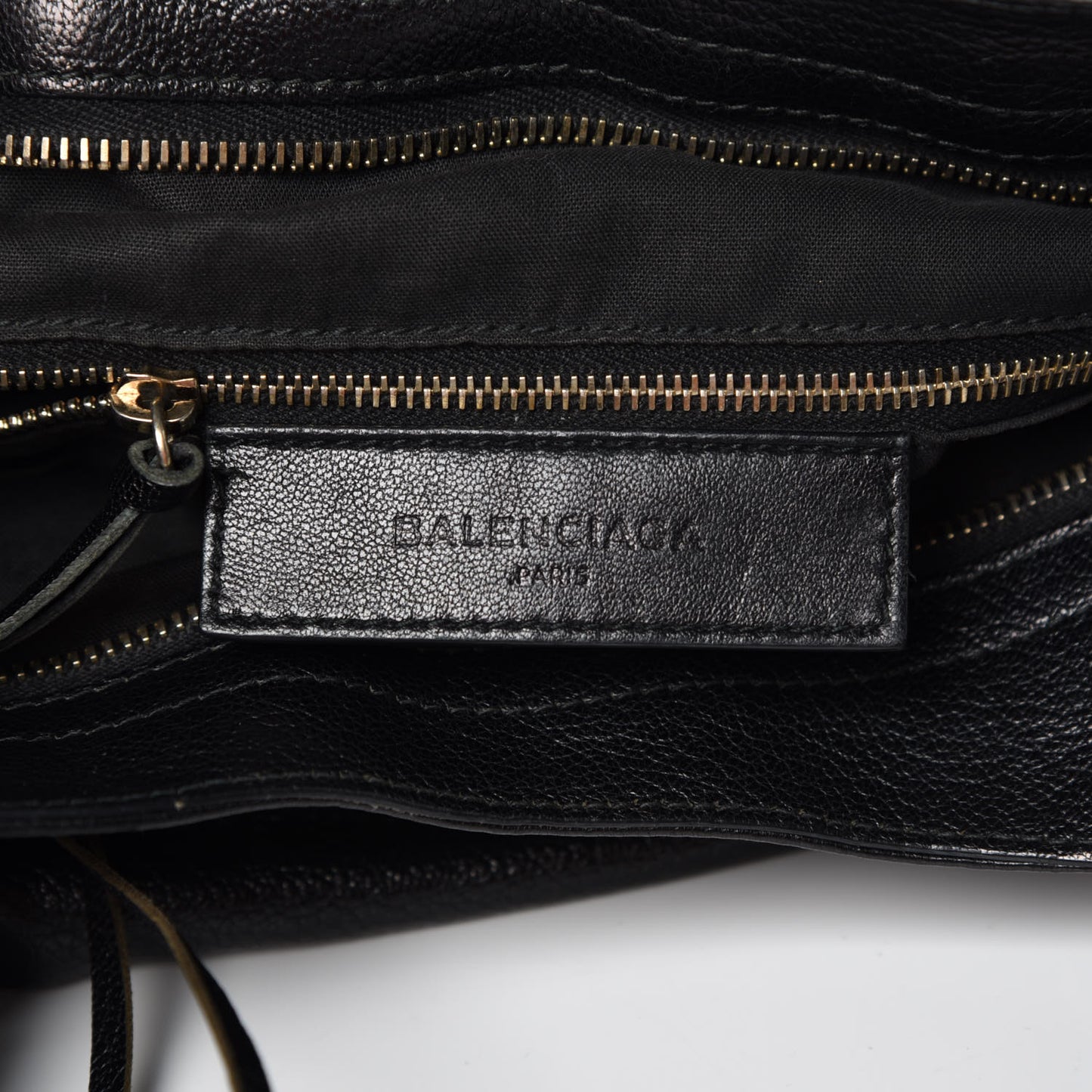 Chevre Gold Metallic Edge Hardware Velo Black