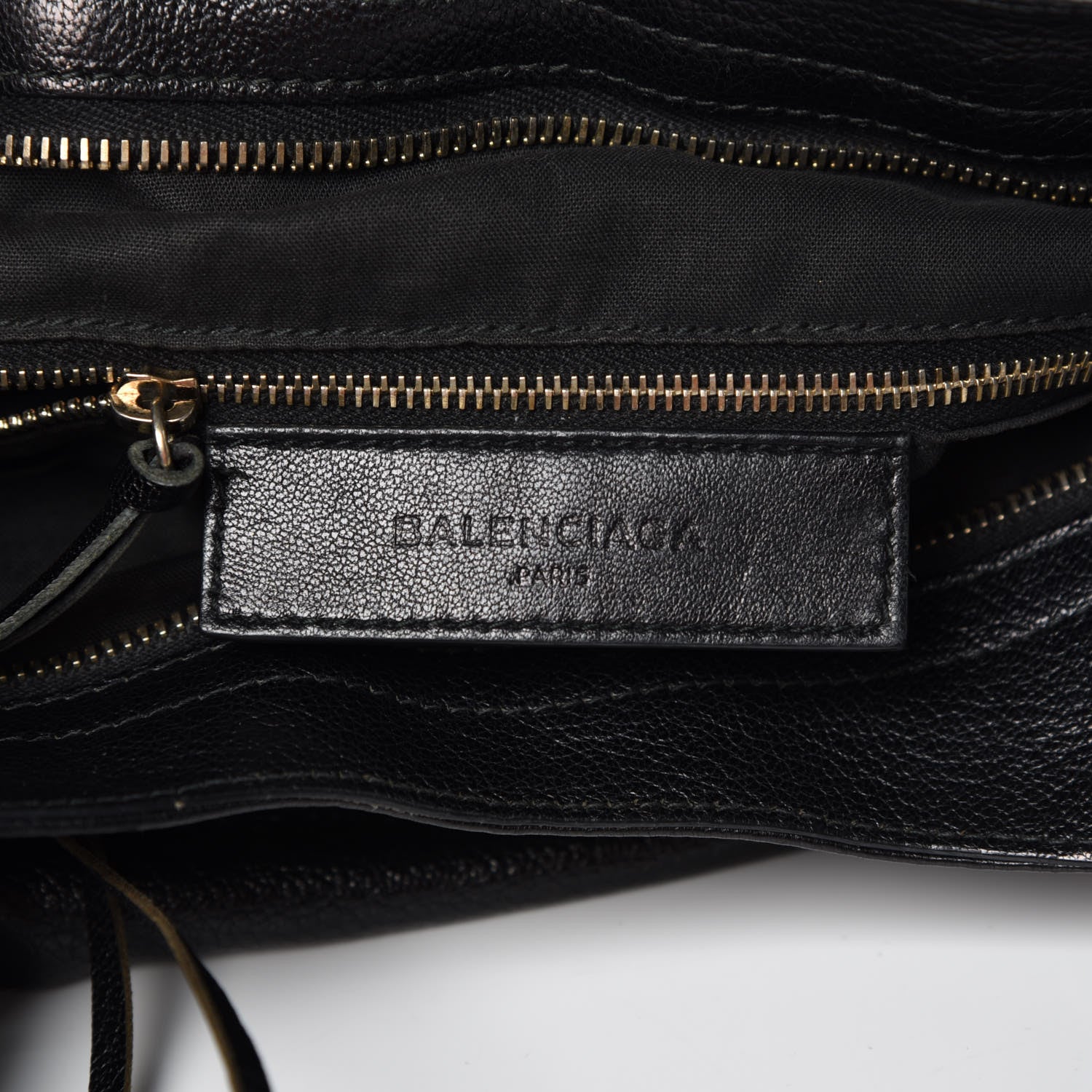 Balenciaga Chevre Gold Metallic Edge Hardware Velo Black 8 of 20