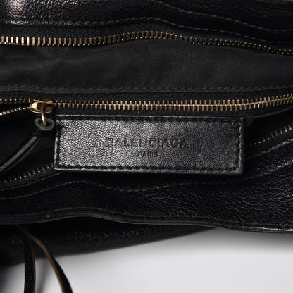 Balenciaga Chevre Gold Metallic Edge Hardware Velo Black 8 of 20