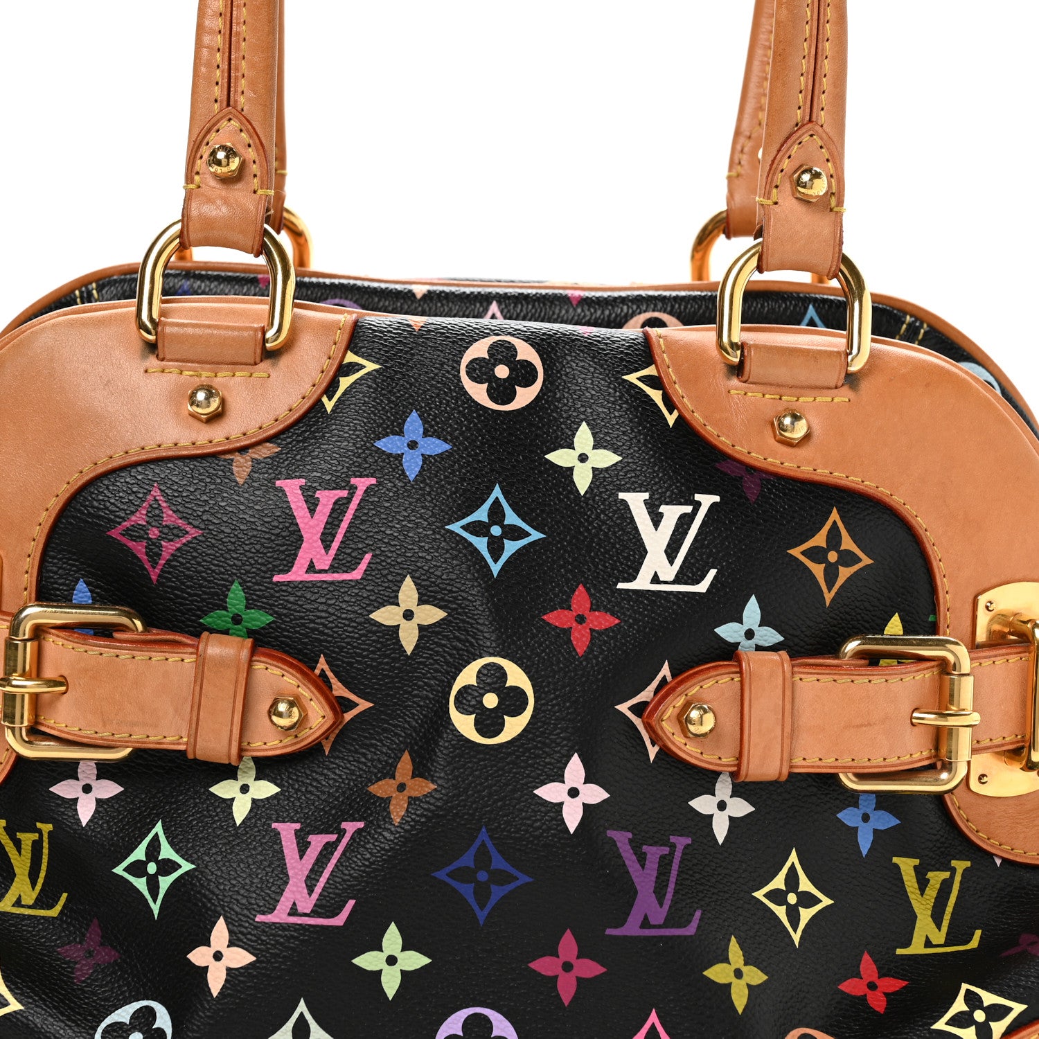 Louis Vuitton Monogram Multicolor Claudia Black 8 of 10