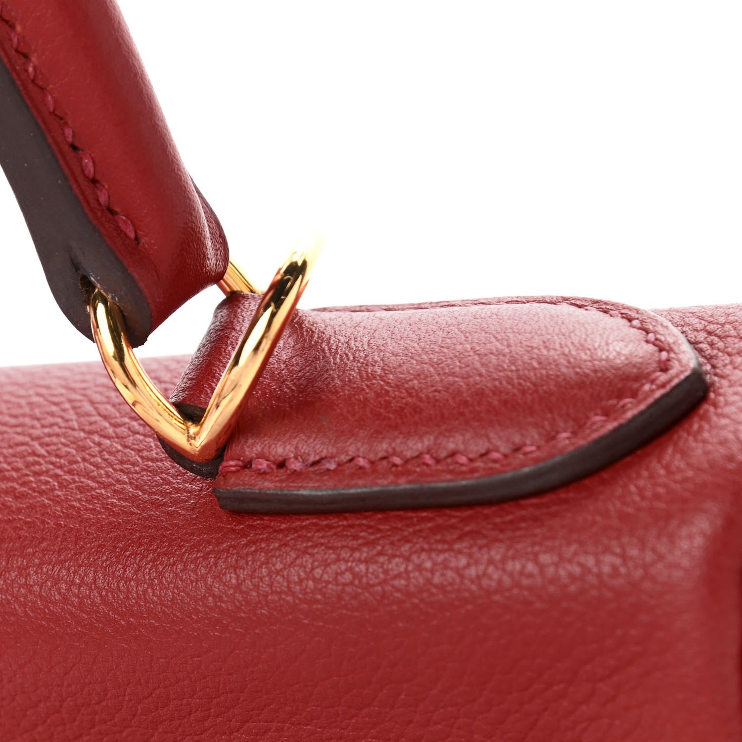 Hermes Evercolor Kelly Retourne 28 Rouge Casaque 13 of 13