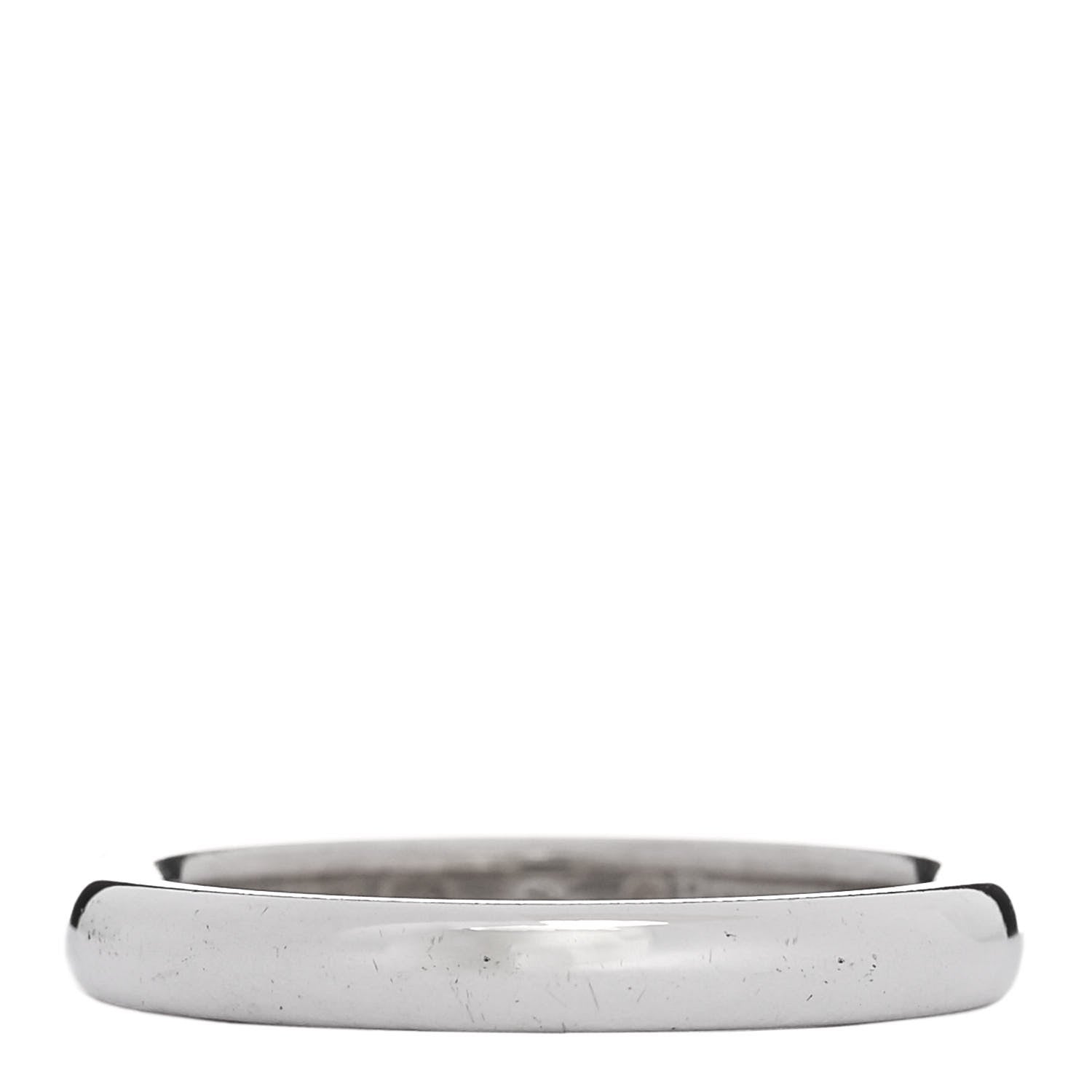 Tiffany Elsa Peretti Sterling Silver Diamond Band Ring 53 6.5 3 of 5