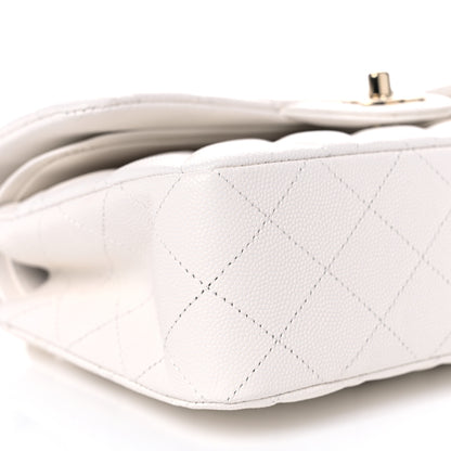 Chanel Caviar Quilted Small Double Flap White 8 of 10