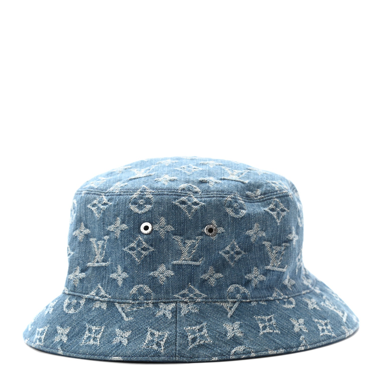 Louis Vuitton Monogram Denim Transformable Bob Bucket Hat 58 Blue 5 of 12