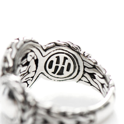 John Hardy Sterling Silver Palu Hammered Ring 54 7 4 of 5