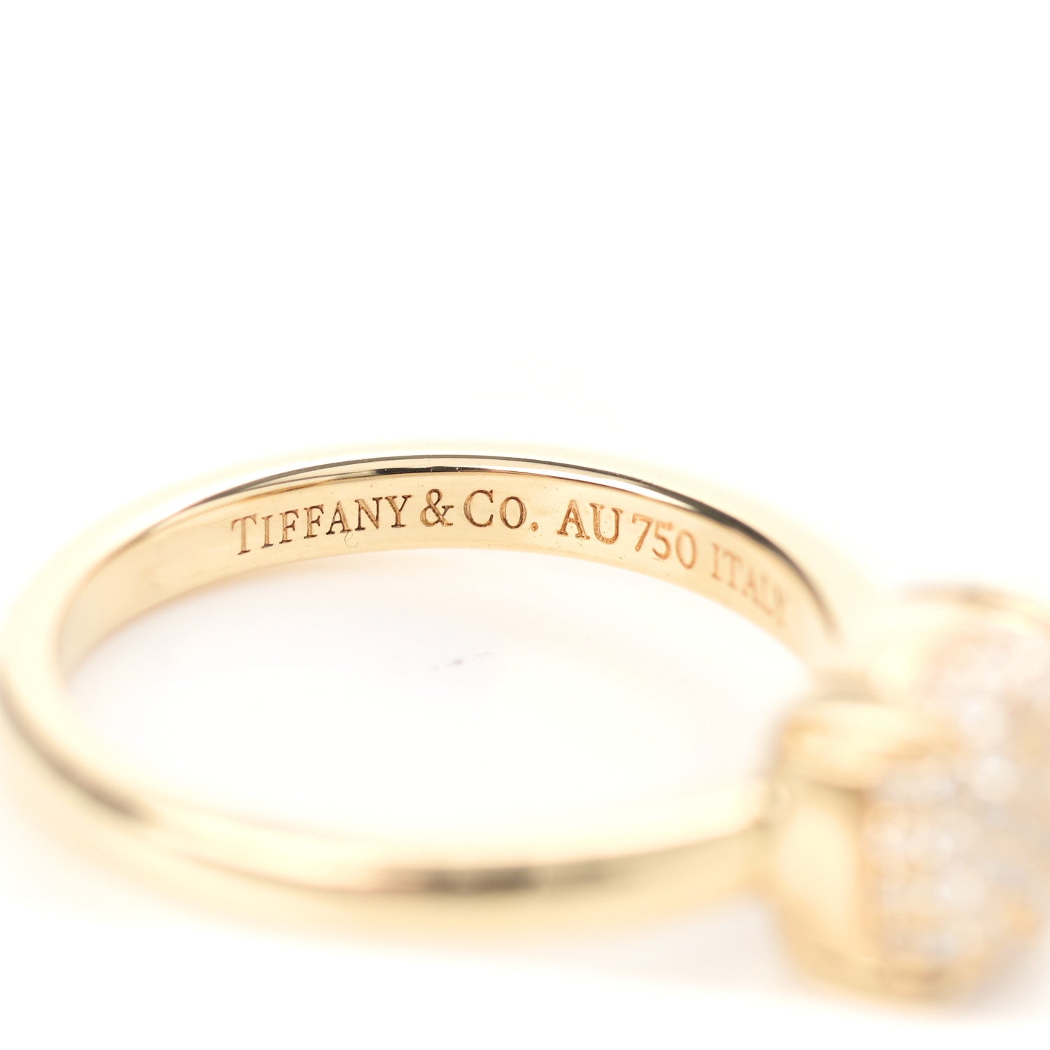 Tiffany 18K Yellow Gold Diamond 7mm Paloma Picasso Sugar Stacks Ring 49 5 5 of 6
