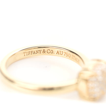 Tiffany 18K Yellow Gold Diamond 7mm Paloma Picasso Sugar Stacks Ring 49 5 5 of 6
