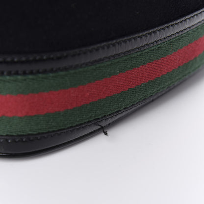 Gucci Suede Patent Web Small Ophidia Bucket Bag Black 10 of 11