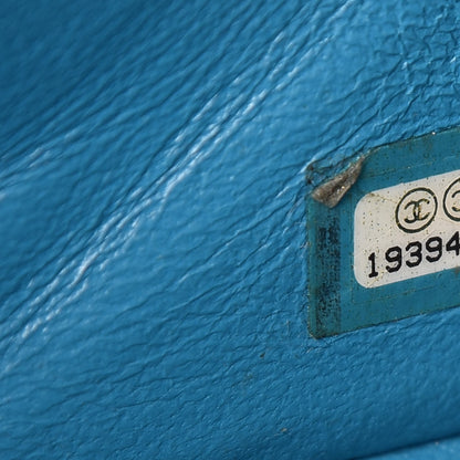 Chanel Patent Quilted Mini Rectangular Flap Turquoise 7 of 10