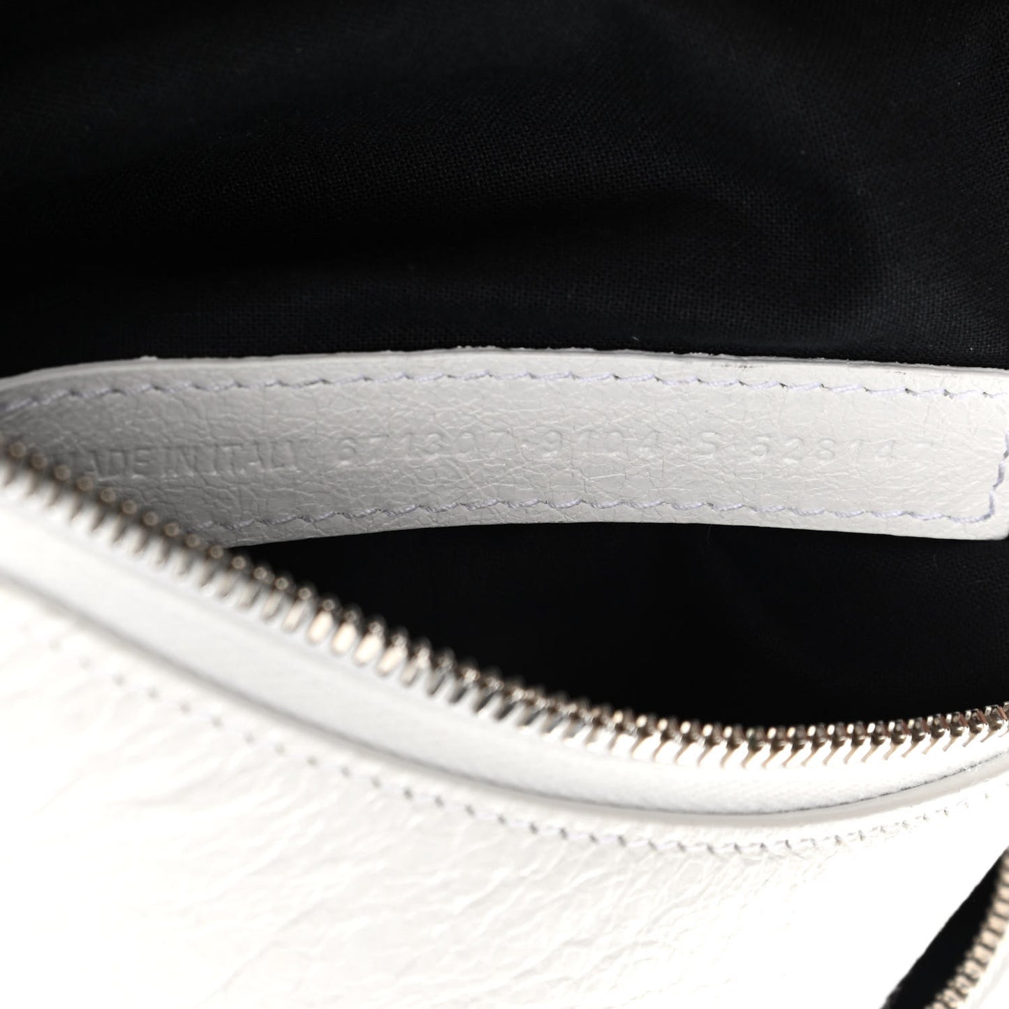 Agneau Arena Small Le Cagole Shoulder Bag Optic White