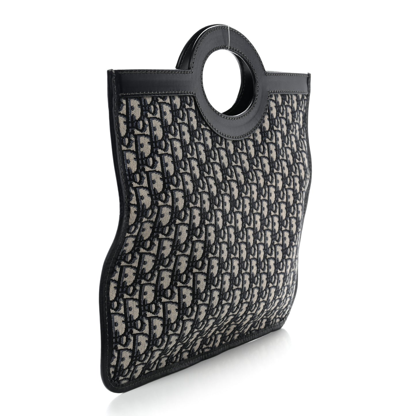 Oblique Fold Over Clutch Blue