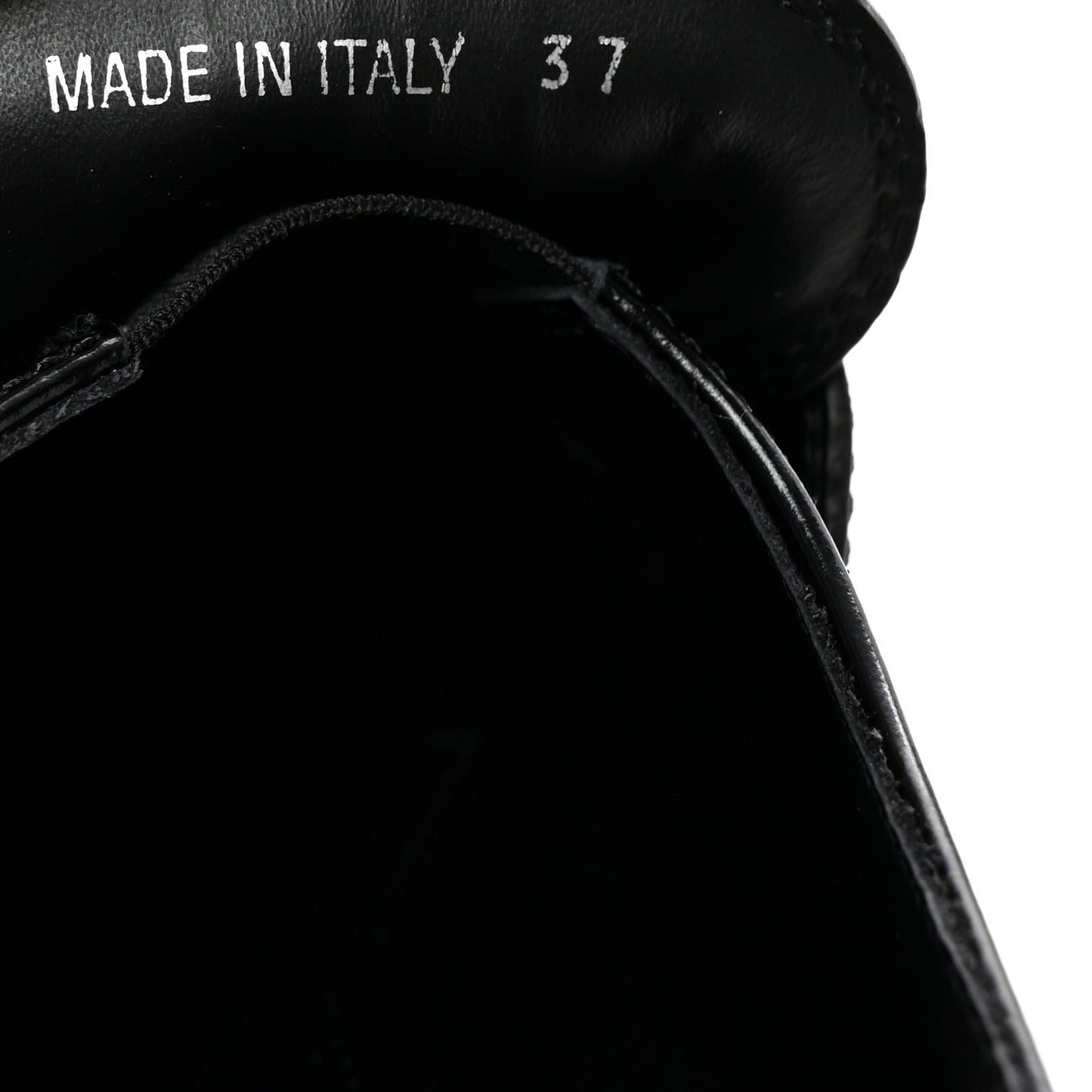 Spazzolato Metal Triangle Logo 50mm Loafers 37 Black