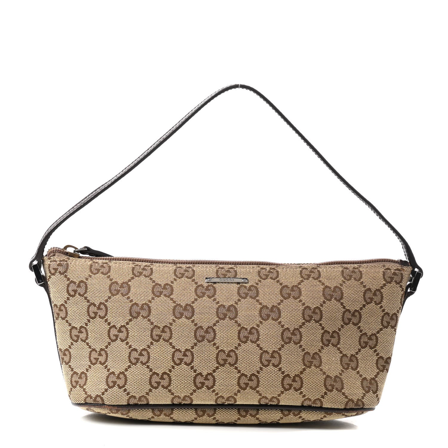 Gucci Monogram Boat Pochette Brown 1 of 8