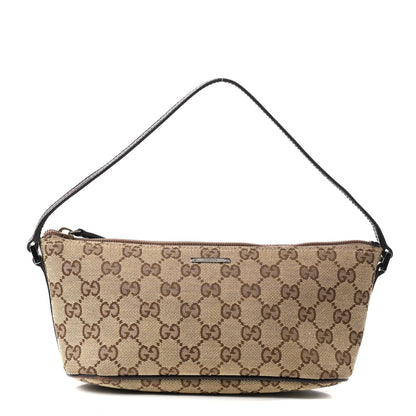 Gucci Monogram Boat Pochette Brown 1 of 8