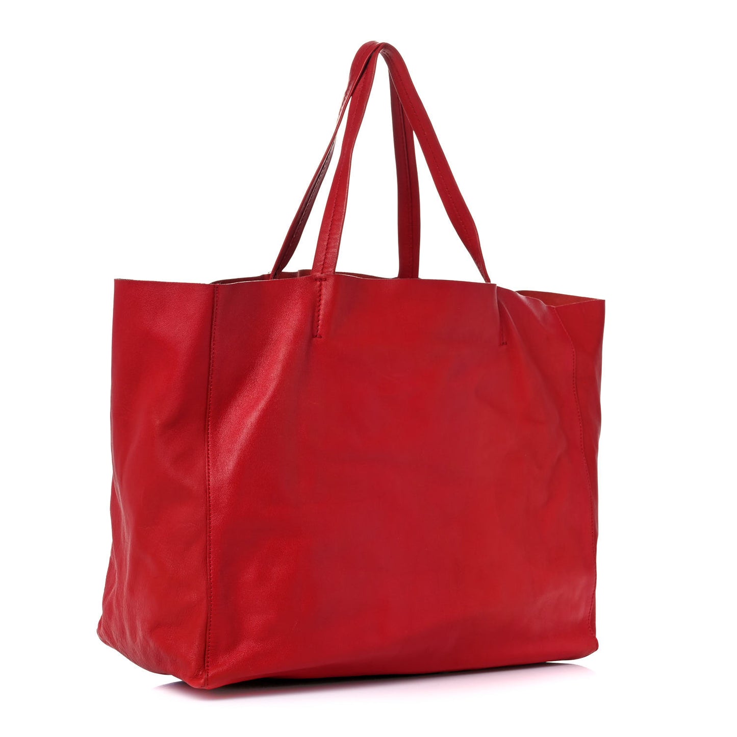 Lambskin Horizontal Cabas Magenta