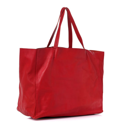 Celine Lambskin Horizontal Cabas Magenta 3 of 23