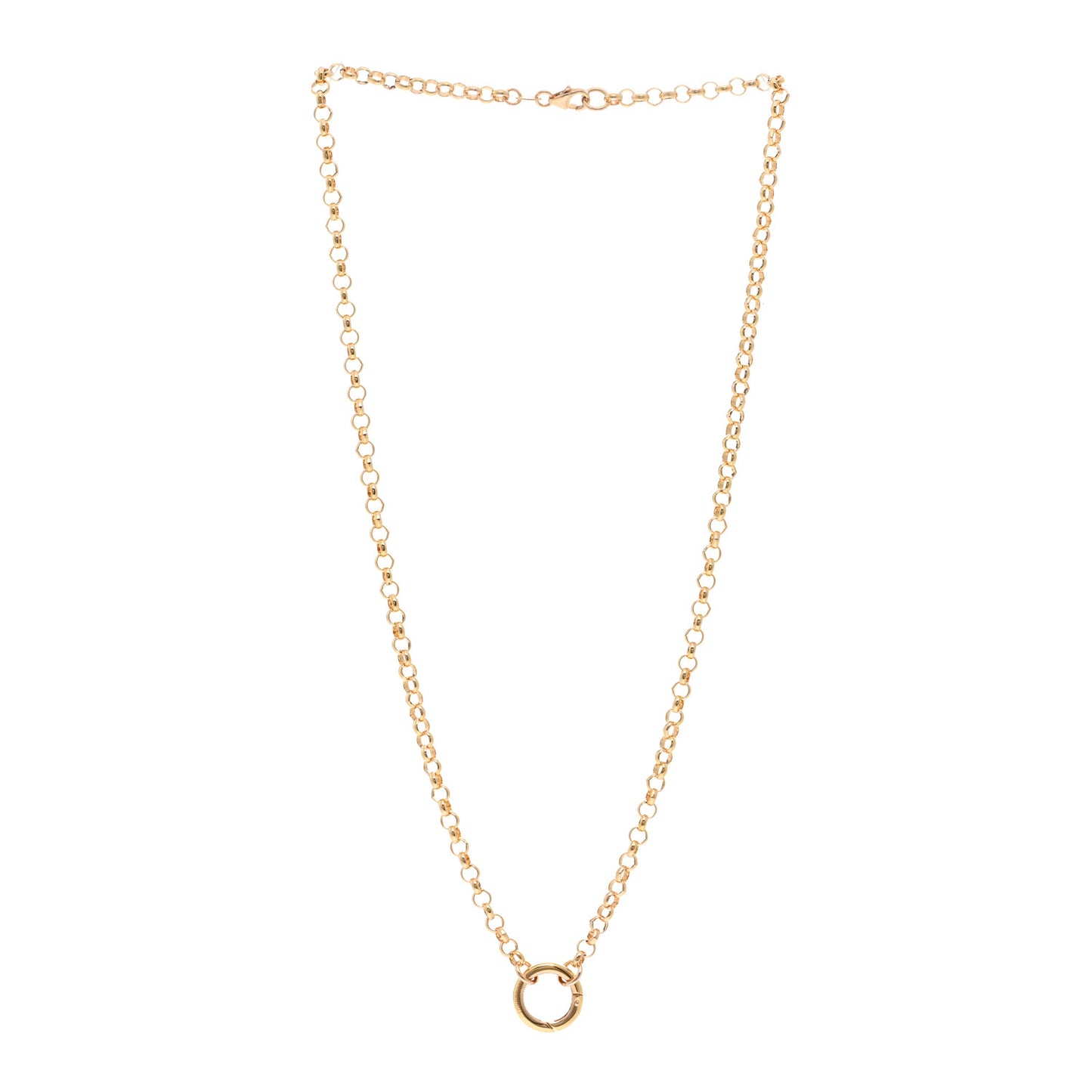 18K Rose Gold Medium Annex Link Necklace