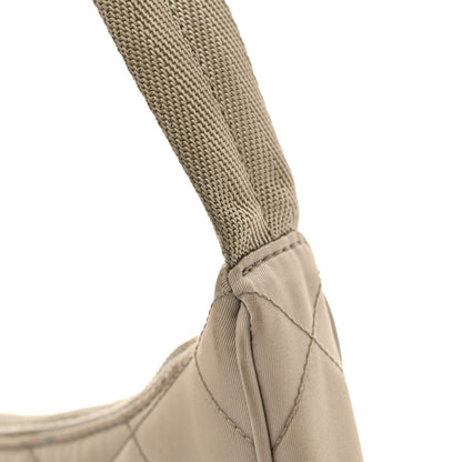 Prada Tessuto Nylon Stitched Shoulder Bag Pomice 11 of 13