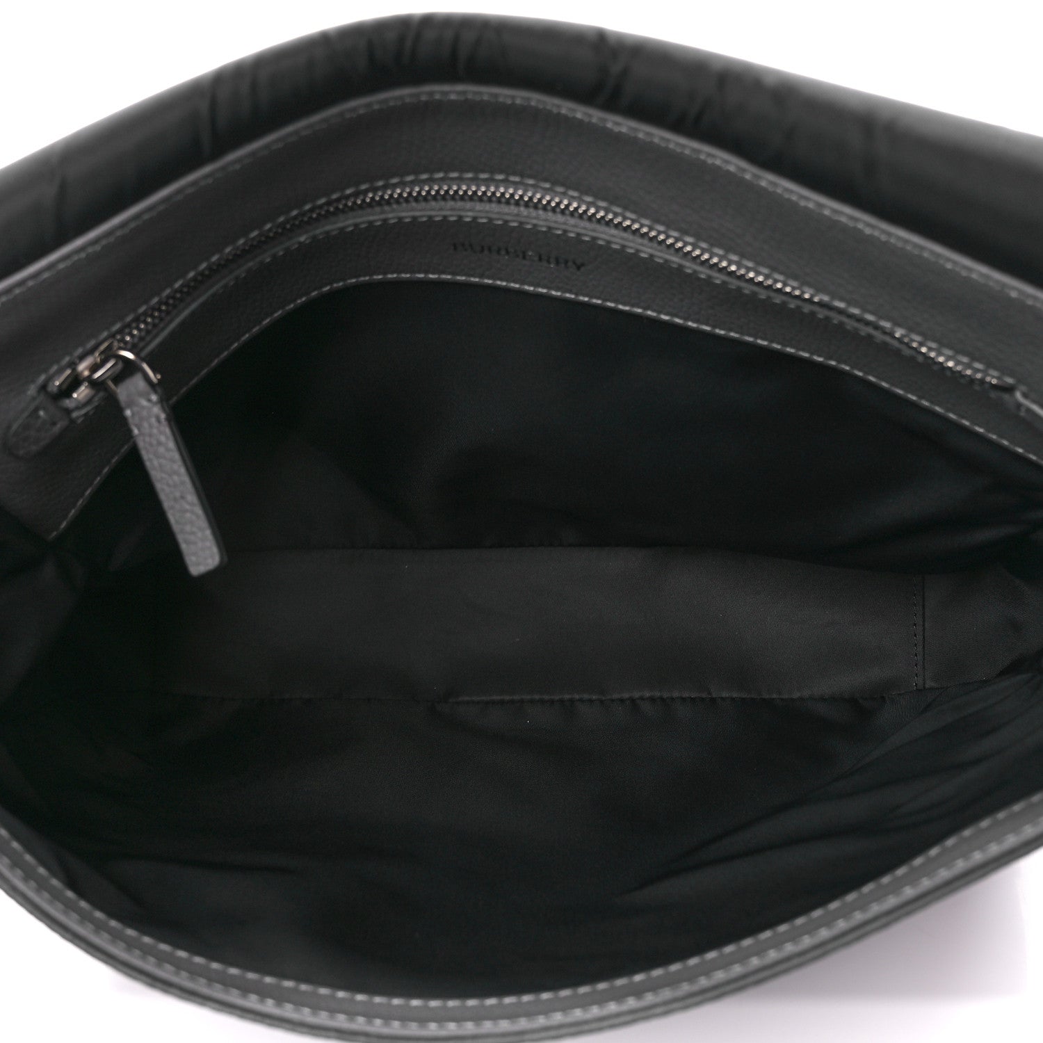 Burberry Calfskin Logo Messenger Charcoal Grey 5 of 16