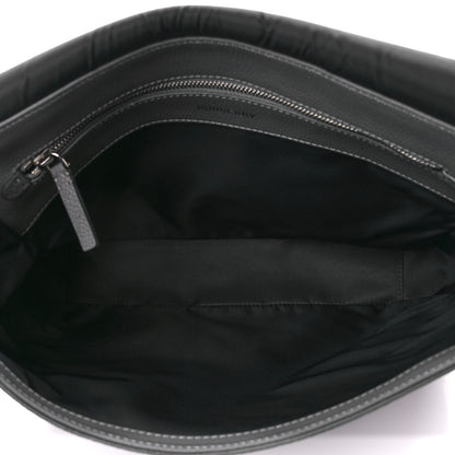Burberry Calfskin Logo Messenger Charcoal Grey 5 of 16
