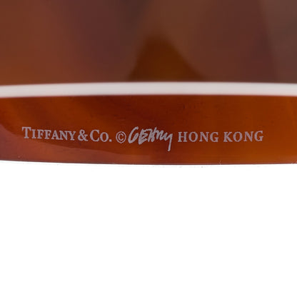 Tiffany Brown Agate Frank Gehry Torque Wide Bangle Bracelet 4 of 5