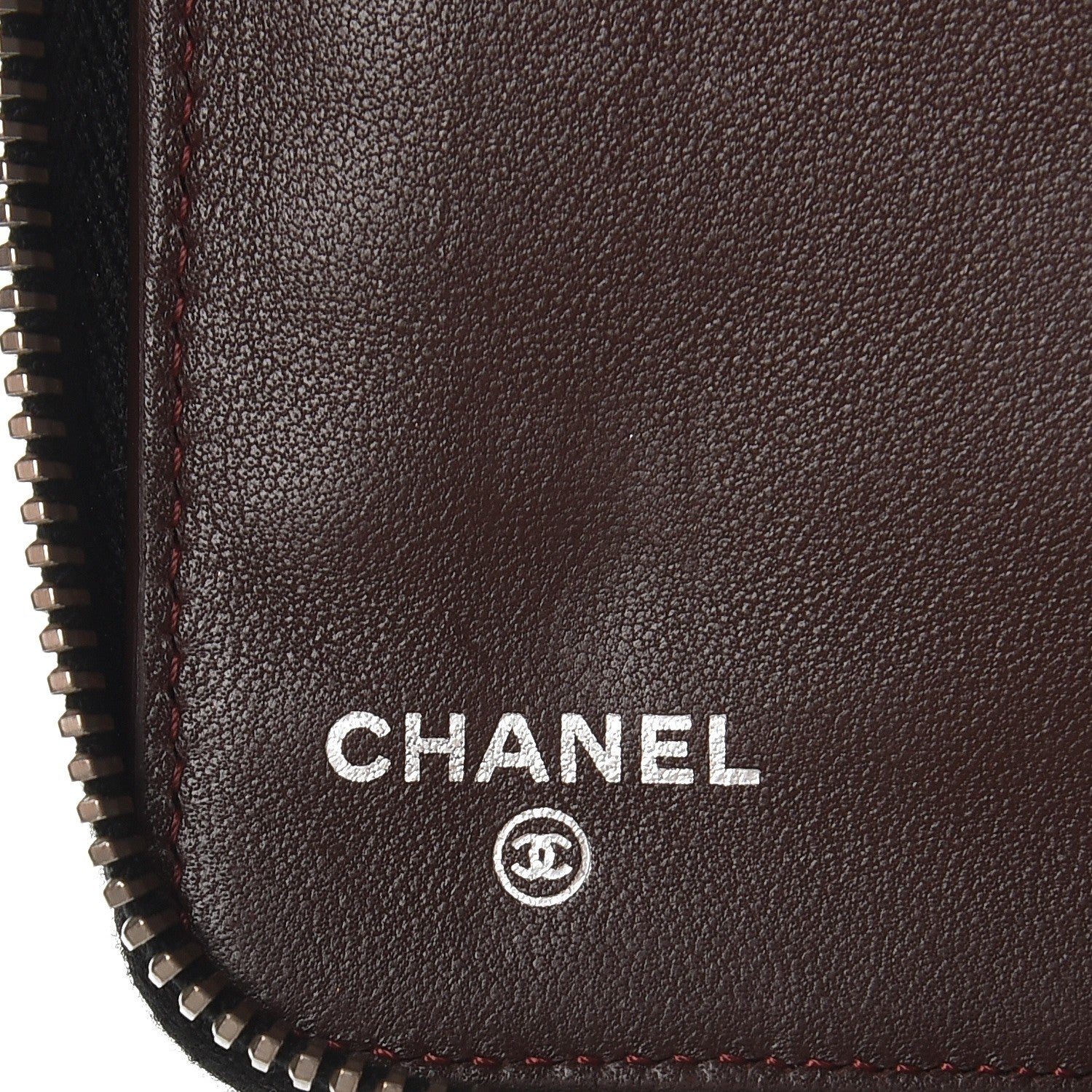 Chanel Lambskin Quilted Large Zip Around Organizer Wallet Black 6 of 9
