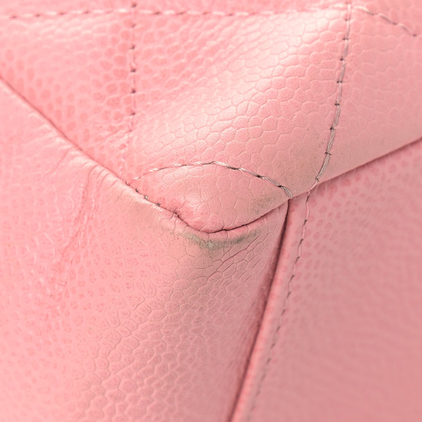 Caviar Quilted Petit Shopping Tote PST Pink