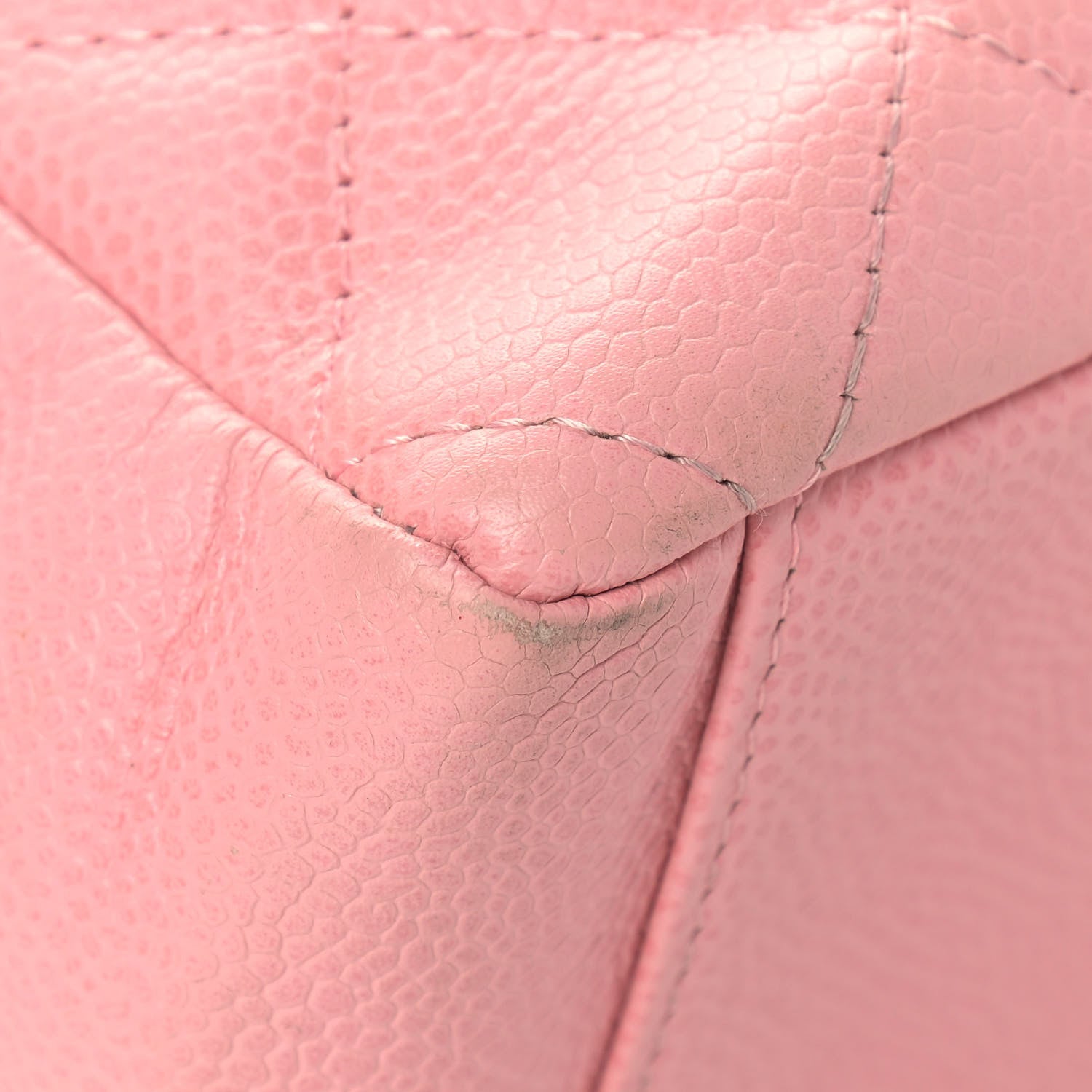 Chanel Caviar Quilted Petit Shopping Tote PST Pink 11 of 19