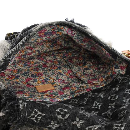 Louis Vuitton Denim Patchwork Posty Messenger Bag Gris 7 of 9