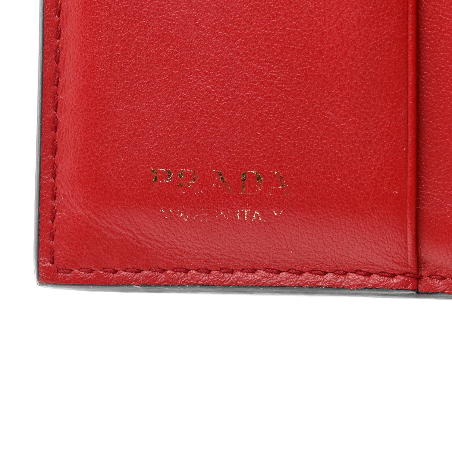 Prada Vitello Daino Small Bi-Fold Walle Black Fuoco 6 of 8