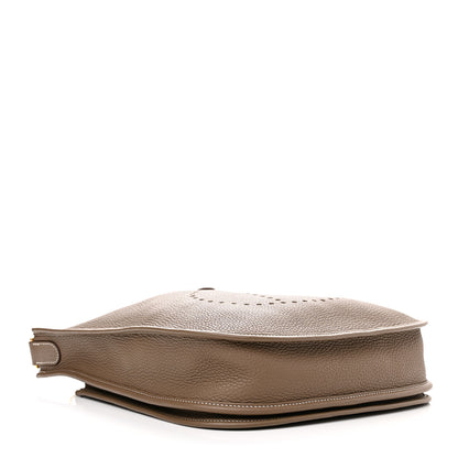 Hermes Taurillon Clemence Evelyne III PM Etoupe 4 of 11