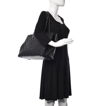 Chanel Caviar Quilted XL Grand Shopping Tote GST Black 2 of 9