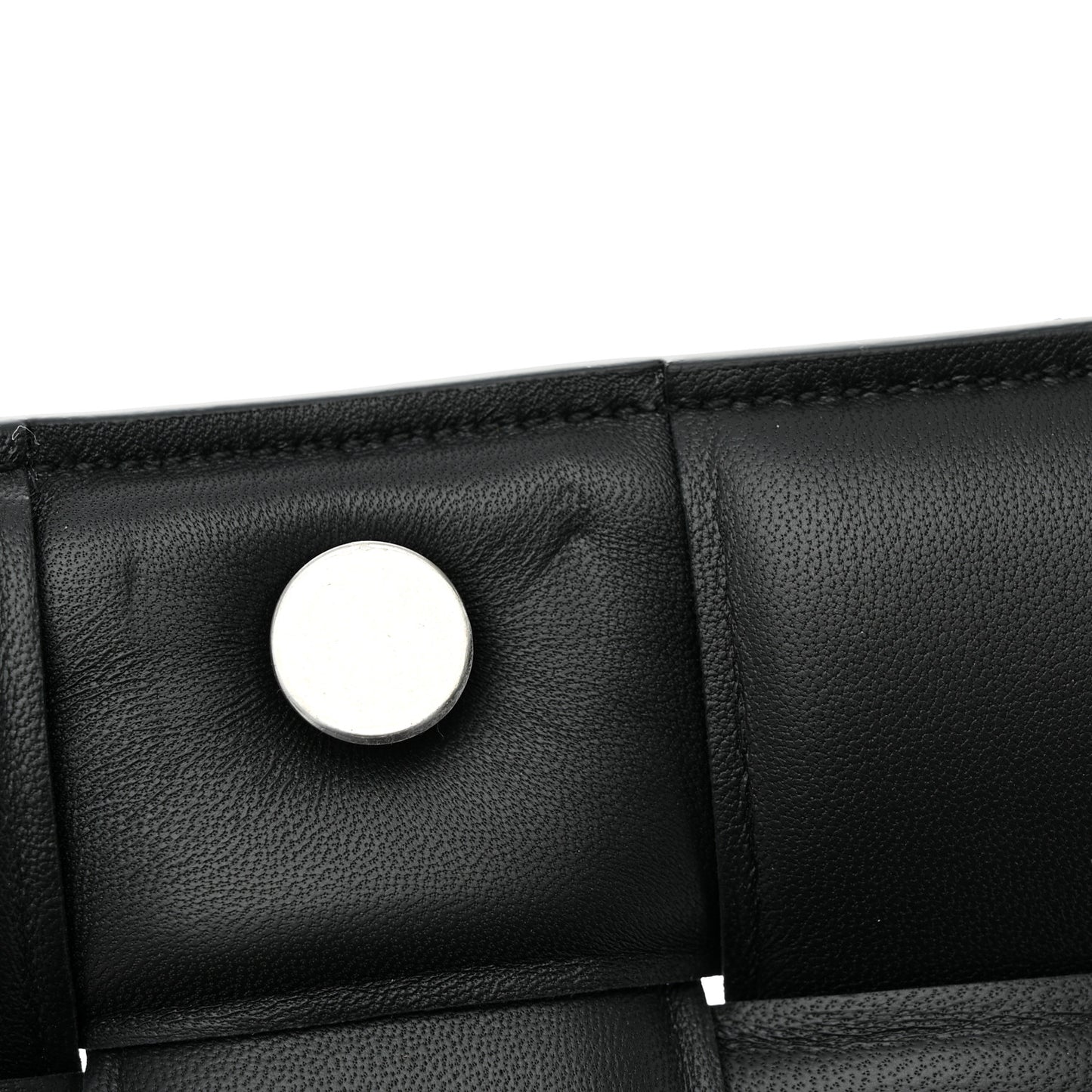 Lambskin Maxi Intreccio Padded Chain Cassette Crossbody Bag Black