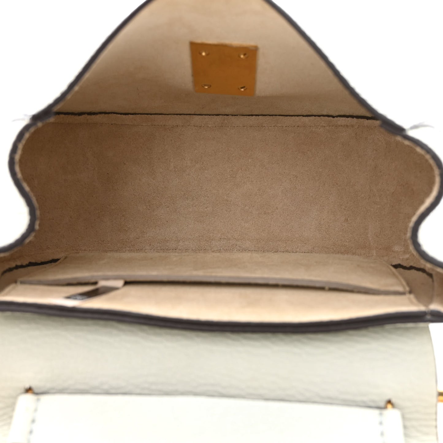 Grained Lambskin Drew Shoulder Bag Airy Grey