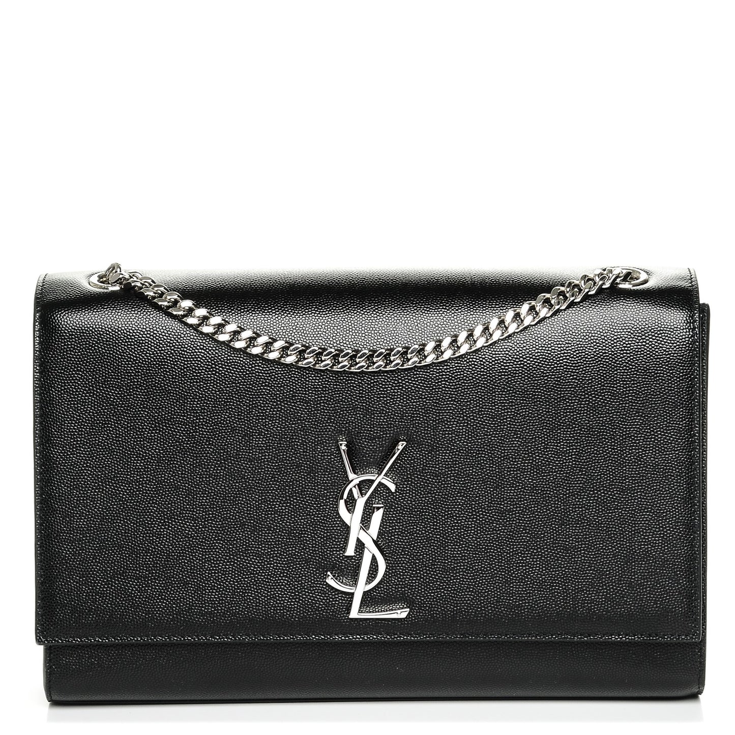 Grain De Poudre Large Classic Monogram Kate Satchel Black
