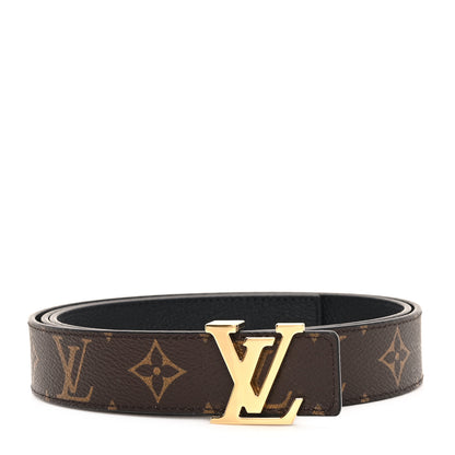 Louis Vuitton Monogram Calfskin 40mm LV Initiales Reversible Belt 110 44 Black 1 of 5