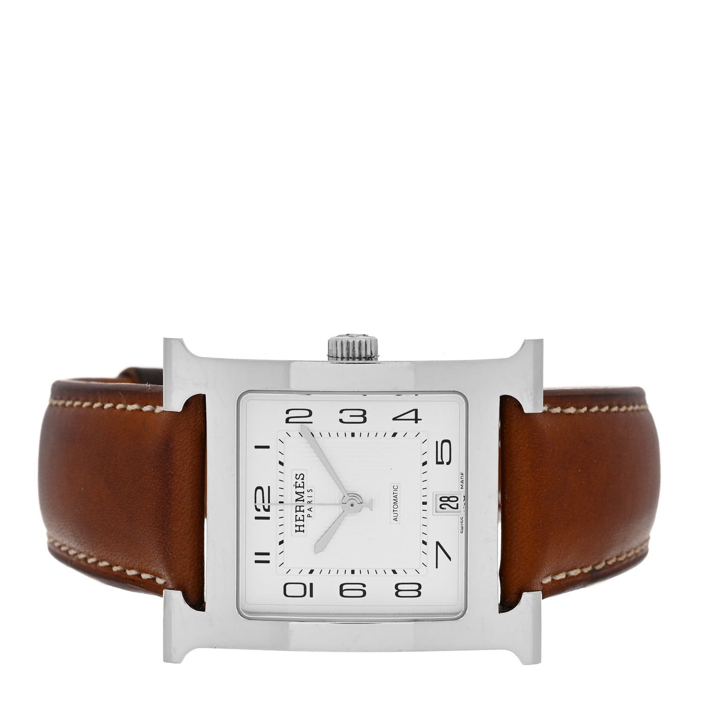 Stainless Steel Barenia 32mm Heure H Hour Automatic Watch Fauve