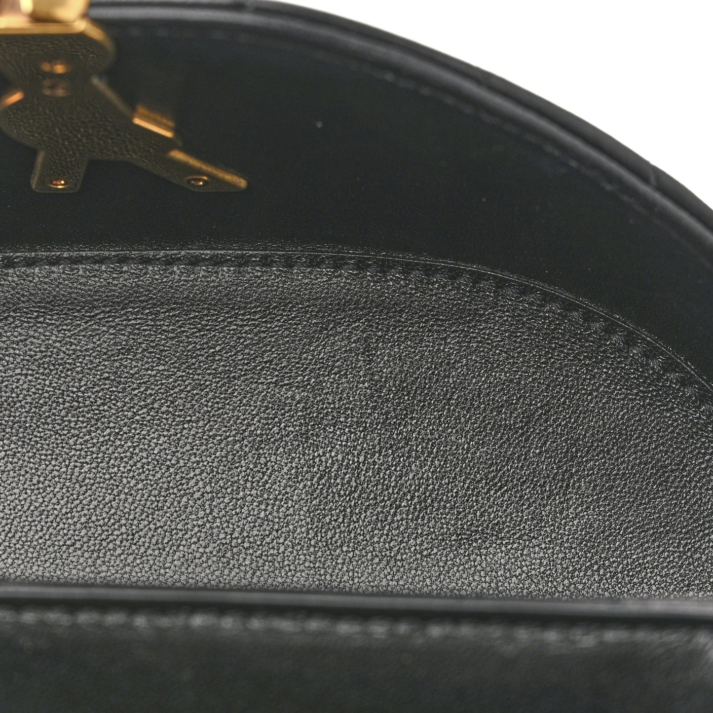 Lambskin Matelasse Monogram June Box Bag Black