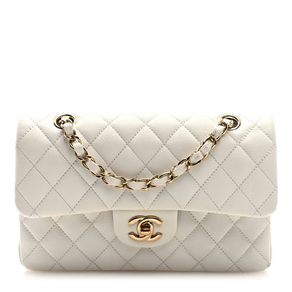 Chanel Caviar Quilted Small Double Flap White 1 of 10