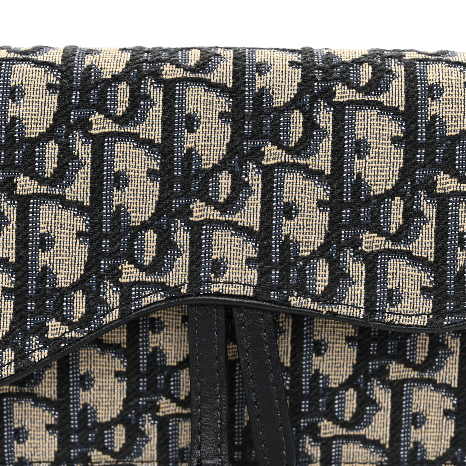 Christian Dior Oblique Saddle Belt Bag Blue 7 of 9