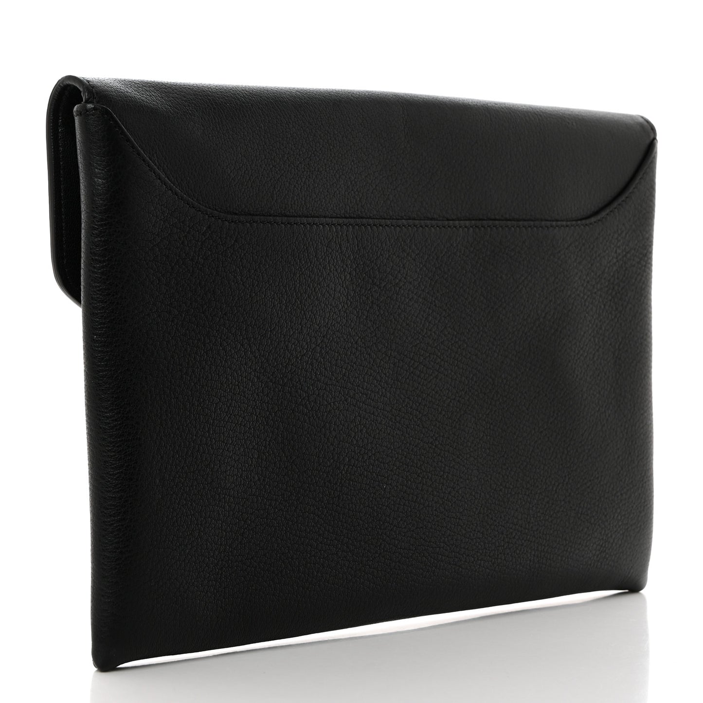 Sugar Goatskin Medium Antigona Envelope Clutch Black Black