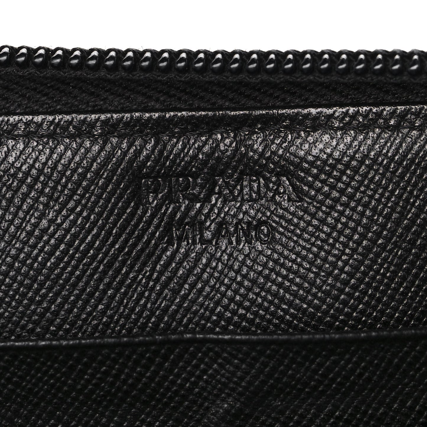 Tessuto Nylon Zip Around Wallet Black