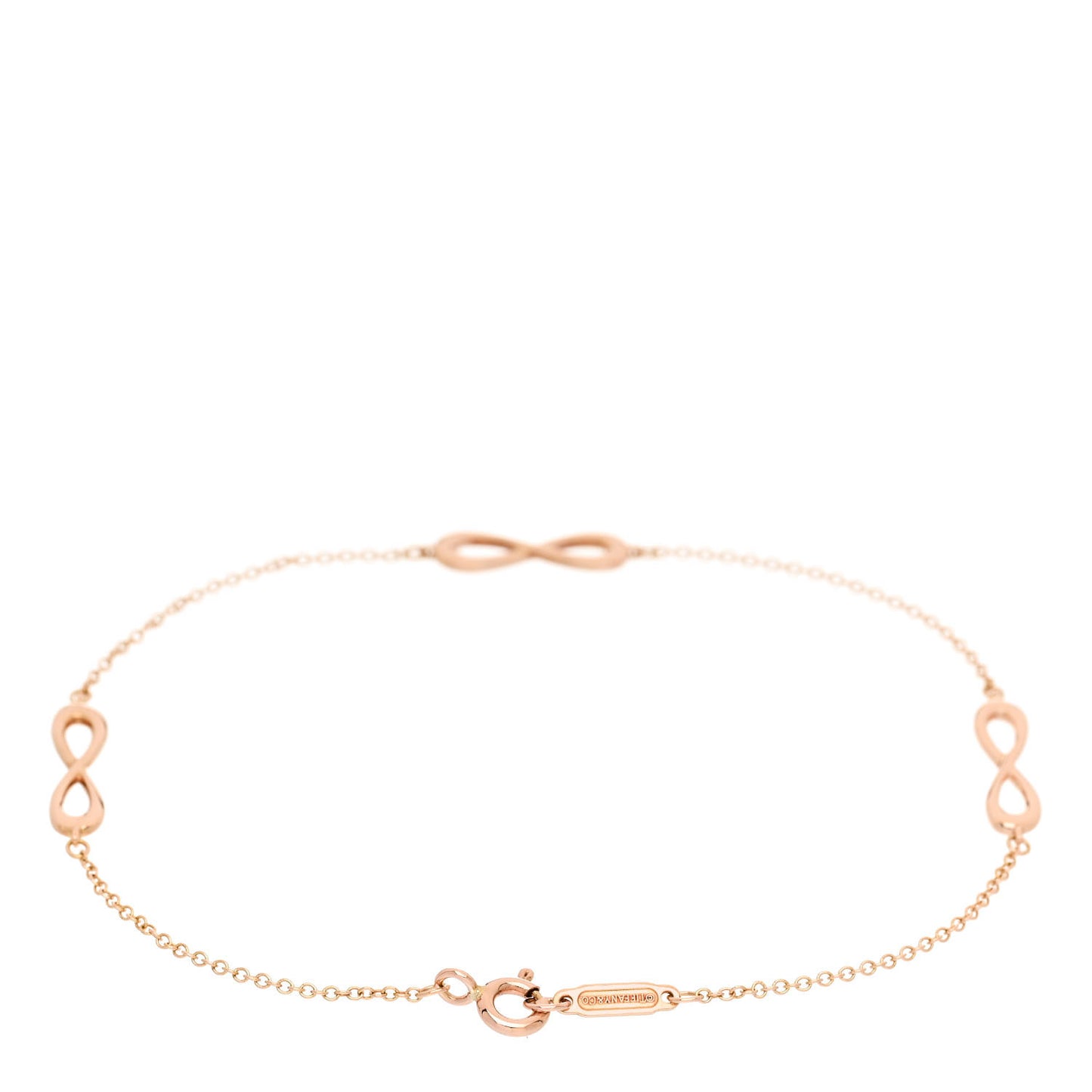 18K Rose Gold Infinity Endless Bracelet