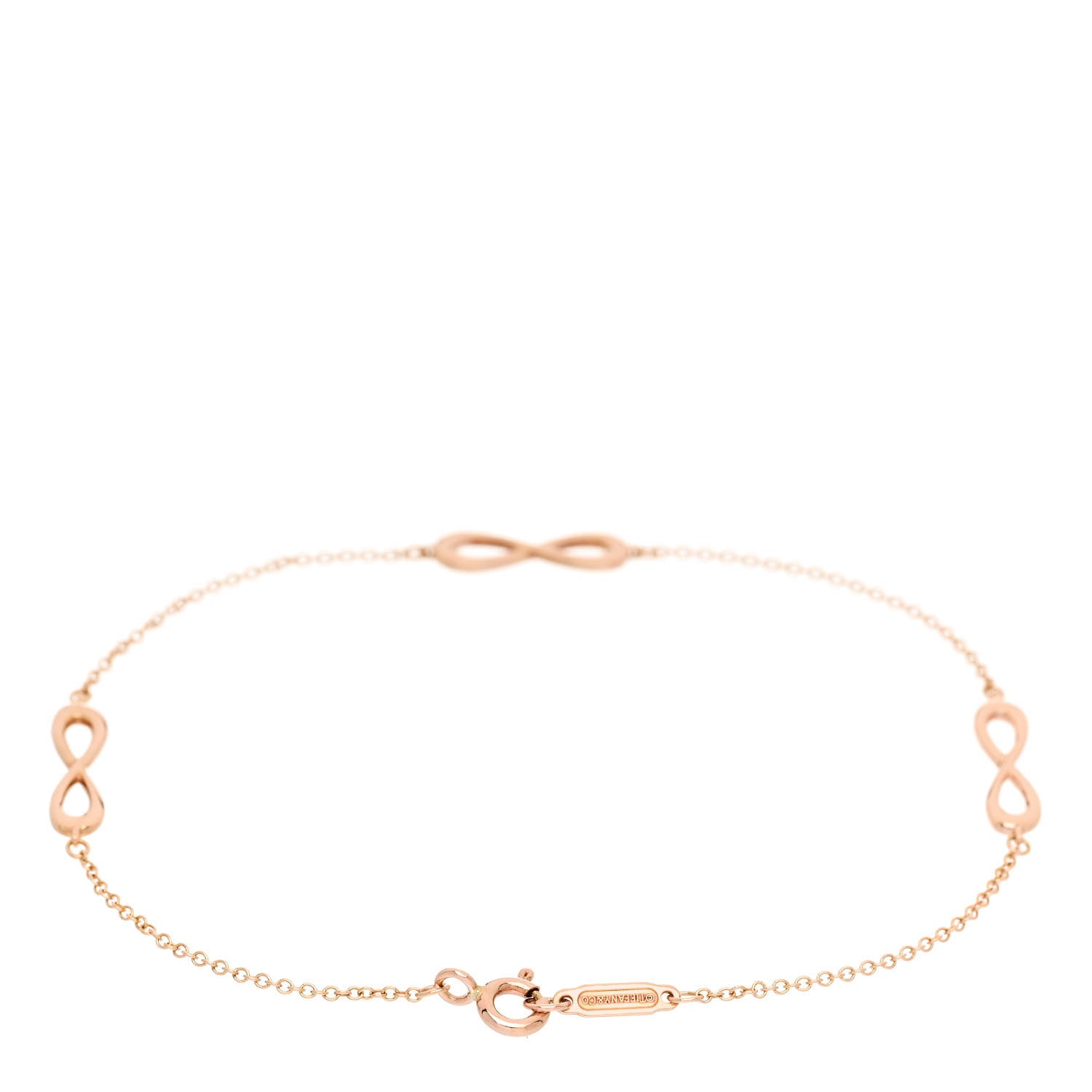 Tiffany 18K Rose Gold Infinity Endless Bracelet 2 of 4