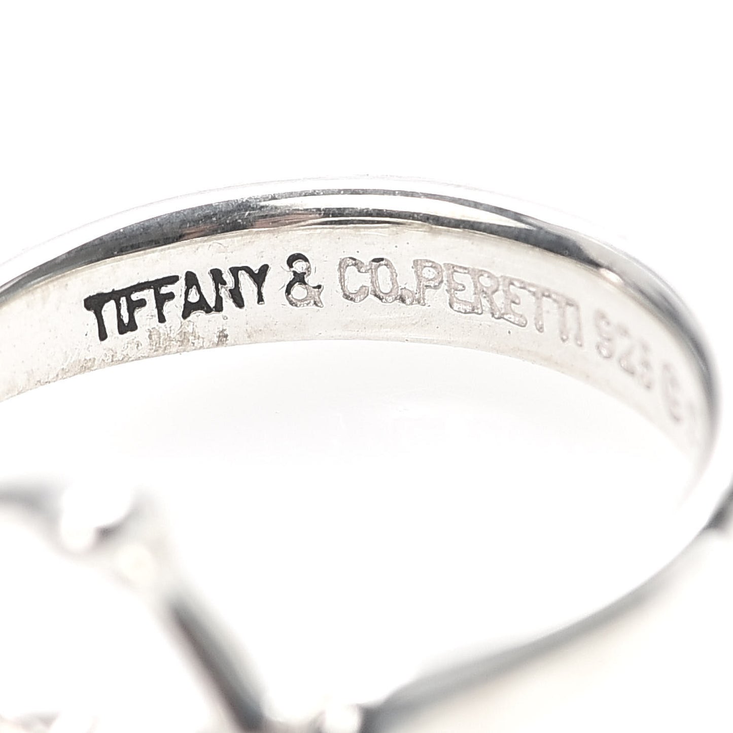 Sterling Silver Elsa Peretti Open Heart Ring 50 5.5