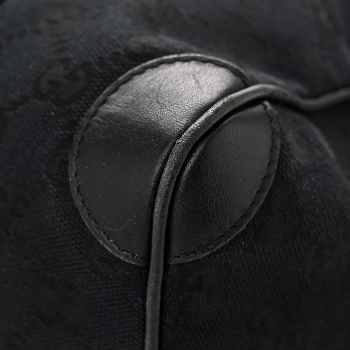 Monogram Medium Boston Bag Black