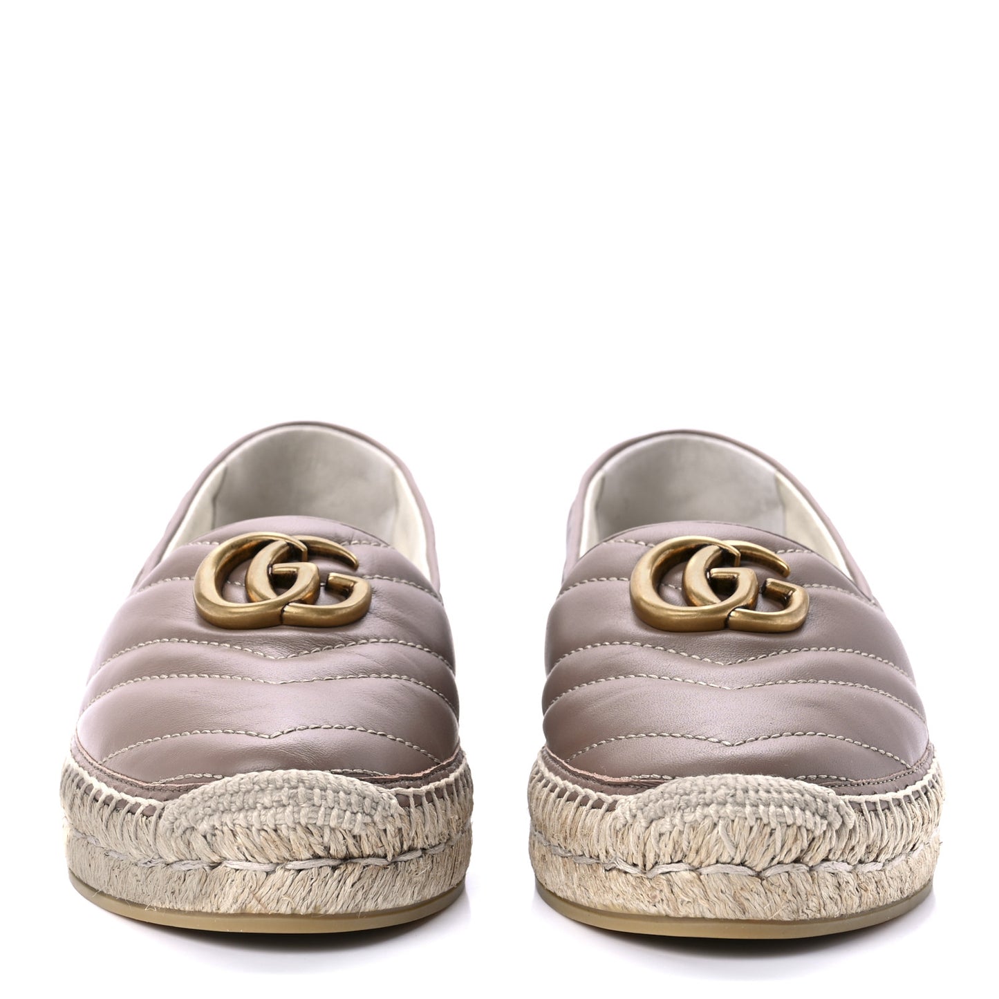 Nappa Matelasse GG Marmont Espadrilles 37 Porcelain Rose
