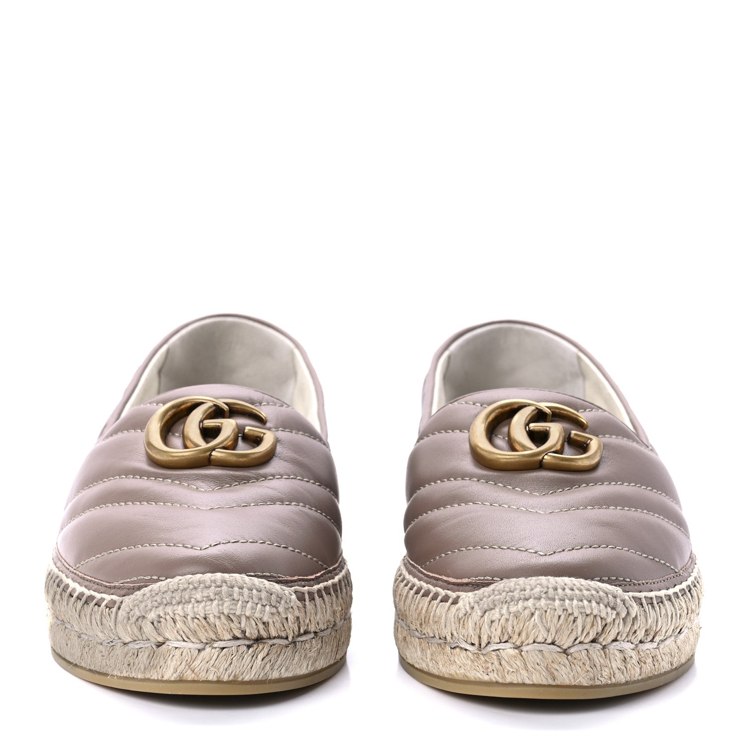 Gucci Nappa Matelasse GG Marmont Espadrilles 37 Porcelain Rose 2 of 8